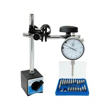 Magnetic Base Holder 135 lbs Pull Force Fine Adjust  1" Dial Indicator 0.001"