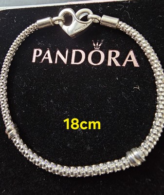 NEU Pandora Moments Nietenkette Armband Sterlingsilber 20 cm mit Verpackung