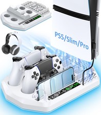 Cooling Station with Controller Charger for PS5/Slim/Pro, PlayStation 5 Verti...