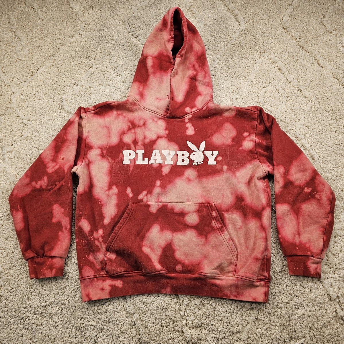Playboy × Pacsun Tye Dye Hoodie Sweatshirt Fleece Size Medium