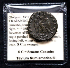 VF Trajan Decius Laureate Billon Tetradrachm Genuine Roman Coin & Coin Wallet