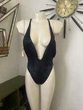 Vintage 70s Deadstock Cole Of California V Plunge Swimsuit