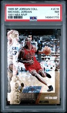 1995 UD SP JORDAN COLLECTION 1991 NBA MVP #JC18 MICHAEL JORDAN PSA 7
