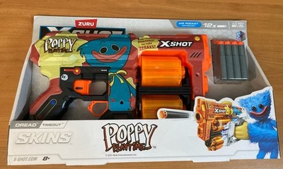 X-Shot Dread Timeout Foam Blaster Poppy Playtime Design Zuru Gun N.e.r.f Toy