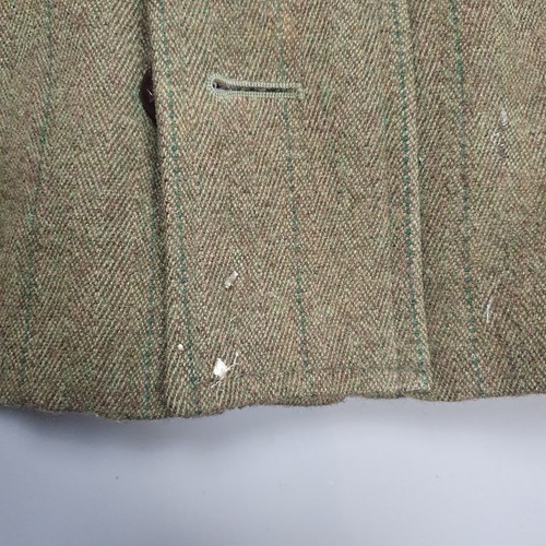 Barbour Derby Tweed Wool Coat Mens Vintage 90s Green Jacket Size C44 /112CM XL - Picture 6 of 16
