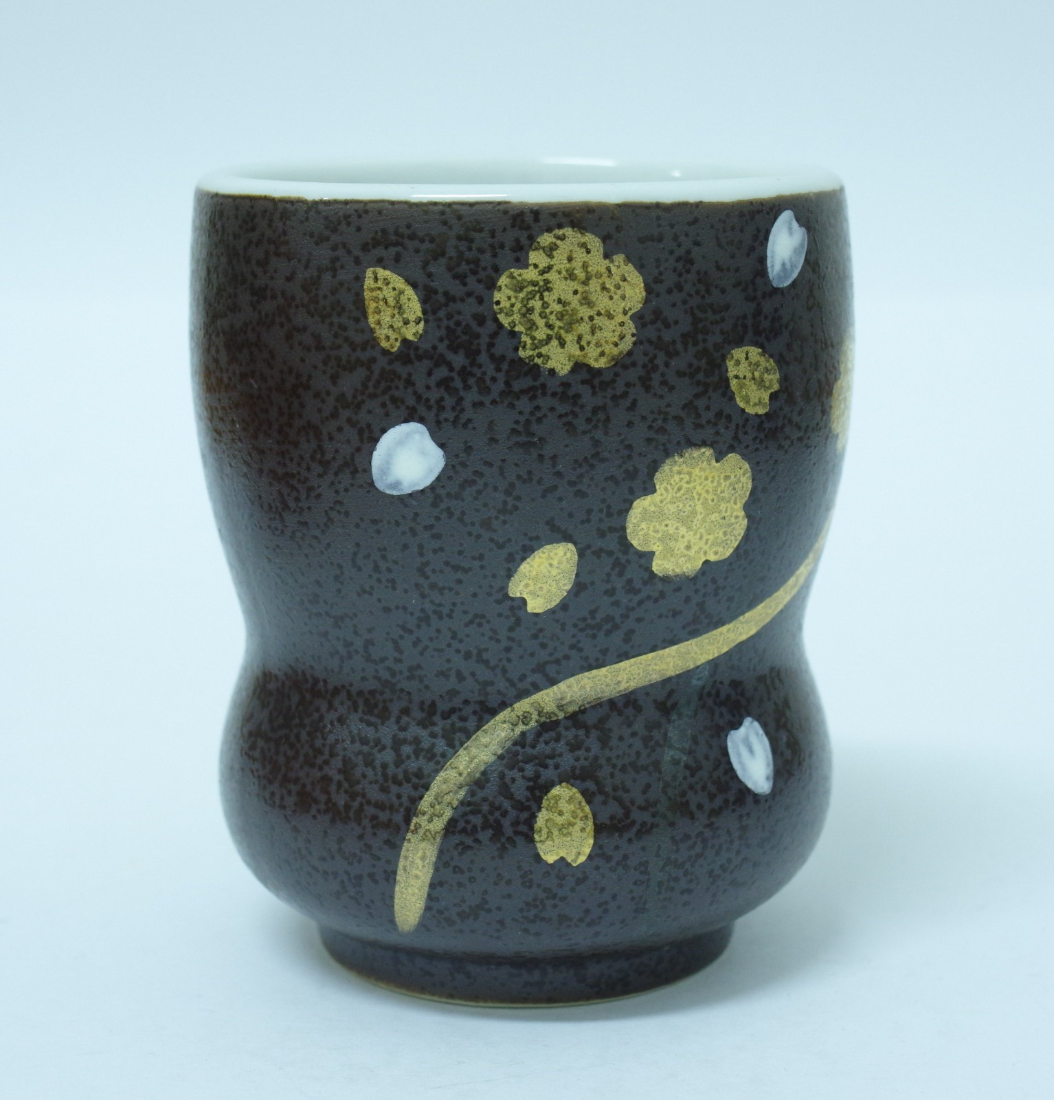 Japanischer Tee Becher Porzellan grau aus Hiroki Ōtsu Shiga Sushi Restaurant