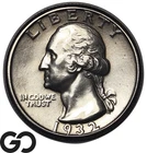 1932-D Washington Quarter *Major Key Denver Issue* Gem BU++