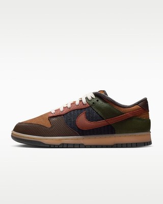 Men s Nike Dunk Low Ret SE Premium Light British Tan/Cargo Khaki/Baroque Brown