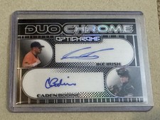 2025 Leaf Optichrome Duo Autograph #D-8 Ike Irish Caden Bodine #D 1/1