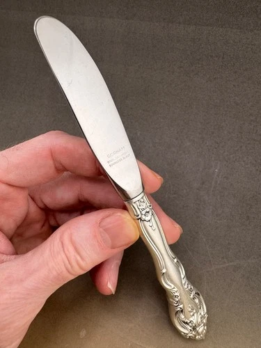 La Scala by Gorham Sterling Silver Butter Spreader Modern 6.5"  Original Patina