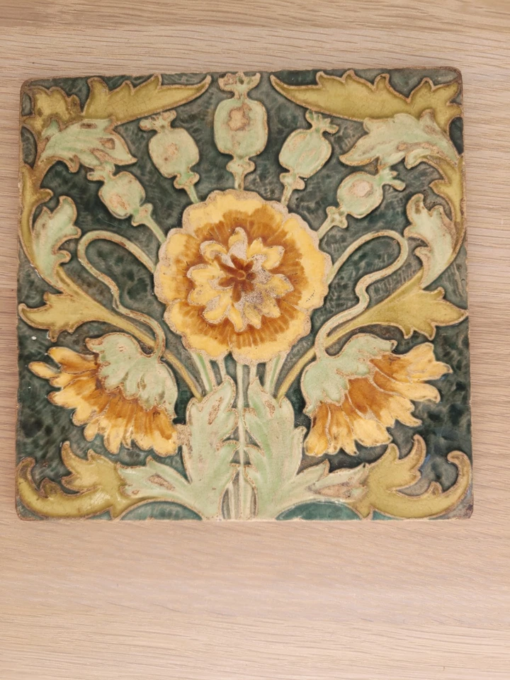 Ancien Carreau Art Nouveau - Photo 1/4