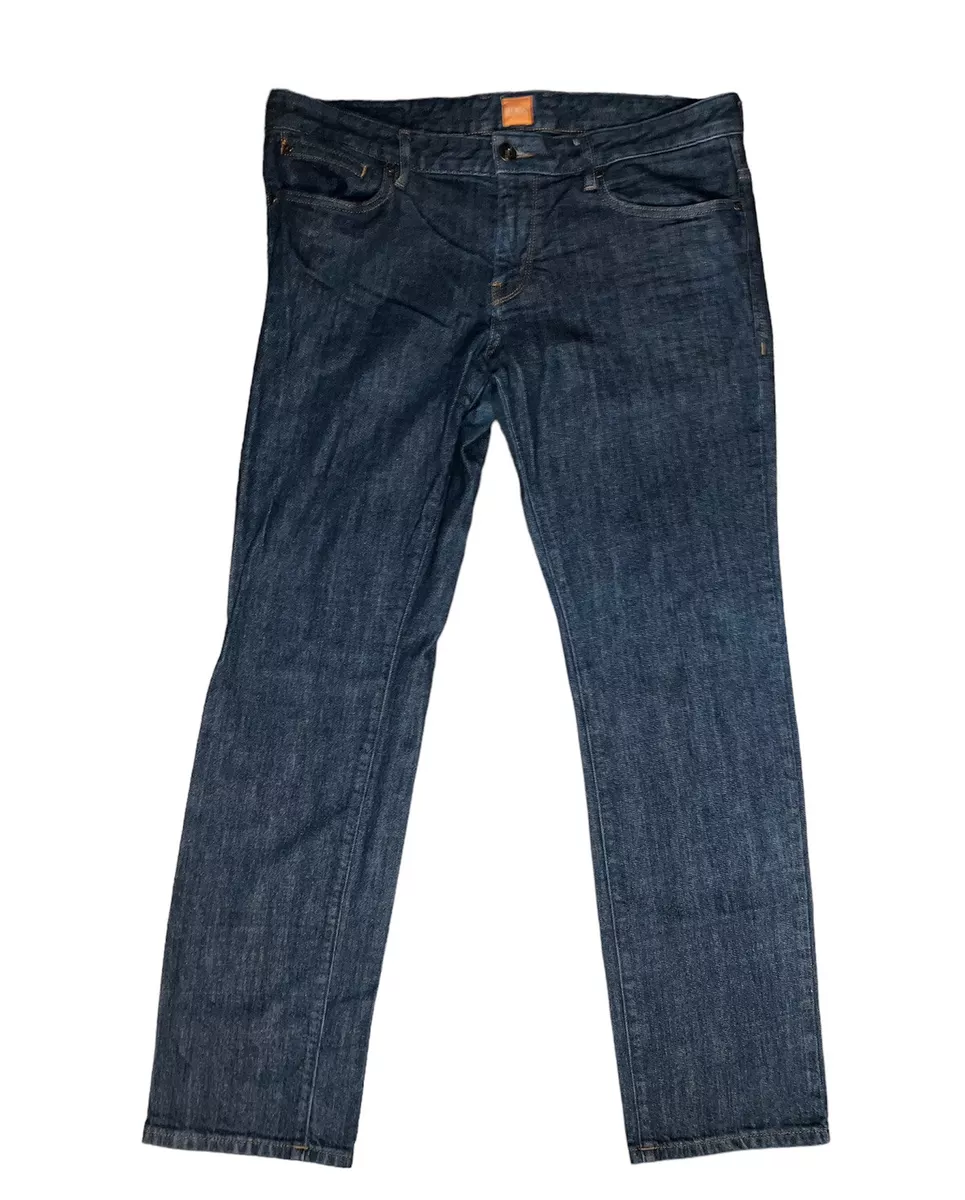 Hugo Boss Orange 24 Barcelona Mens Stretch Denim Dark Blue Jeans