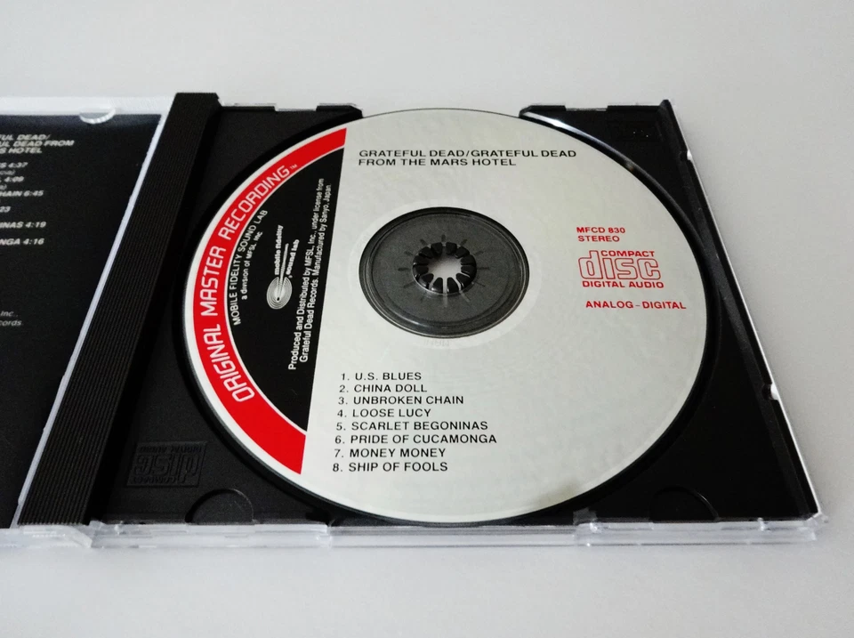 Grateful Dead From The Mars Hotel 1974 Original Master Recording MFSL Japan CD - Imagem 4 de 4