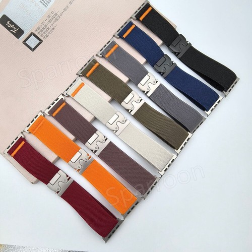 Elastic Nylon Band Strap for Apple Watch 10 9 8 7 6 5 4 3 SE 42/44/41/45/46/49mm - Picture 2 of 32