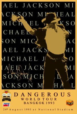 Michael Jackson 24 x 36 1993 Bangkok Dangerous Tour