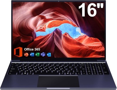 16 inch Laptop, 12GB RAM 384GB Storage Laptop Computer, 5305U Processor, 1920x12