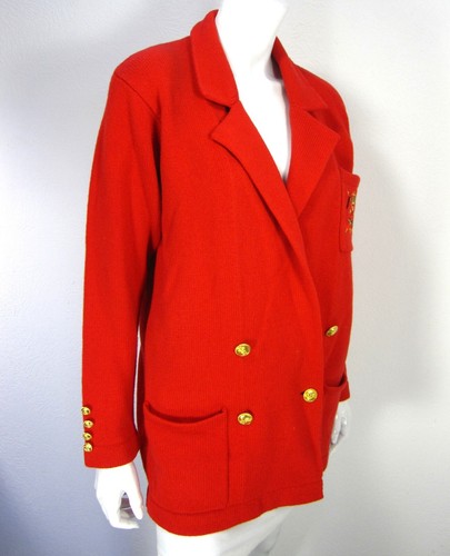 Vintage Nordstrom Tailored Lambswool Long Sleeve Jacket Cardigan Size S small - Picture 6 of 12