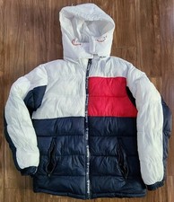 Reebok Puffer Coat Jacket Women’s Sz Large W/ Detachable Hood 