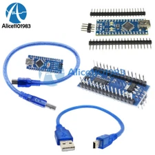 Mini USB 5V 16M Nano V3.0 Controller Board CH340G Welded /Kit Cable