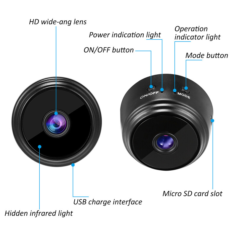 Tiny Smart Wireless Camera Gaurd House Secret Scope Style Wifi IP Home Security