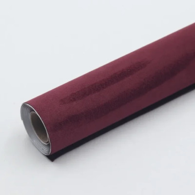 Black Style Self Adhesive Car Interior Vinyl Wrap Faux Suede 200X150