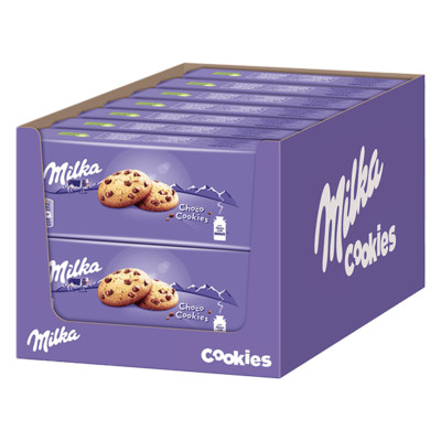 Milka Choco Cookies Kekse, 168g, 14er Pack