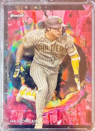 Ha-Seong Kim [Red Lava Refractor] #247 2024 Topps Finest card