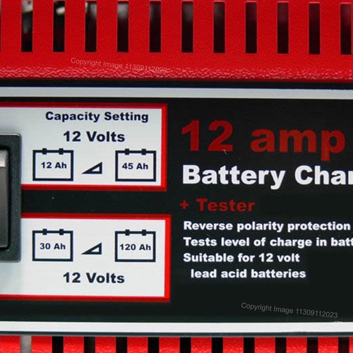 Adamy 12 V Auto Fahrrad Van Profi Metall Etui Akku Ladegerät 12Amp XS1200 + Matt✅ - Bild 3 von 12