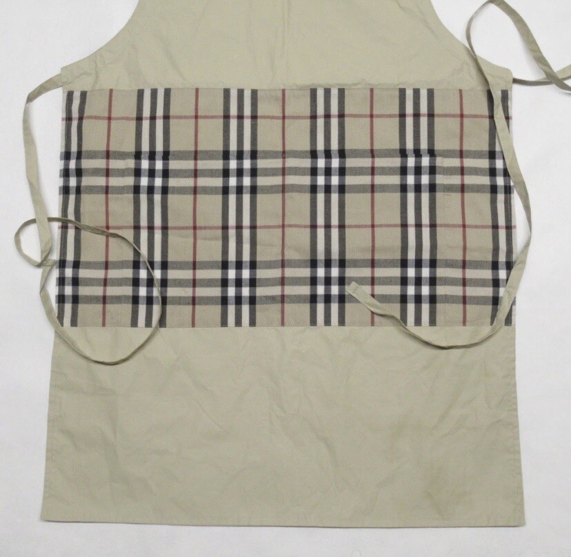 BURBERRY チェック柄エプロン ONE SIZE バーバリーチェックエプロンワンピースベージュ ワンピース aiko