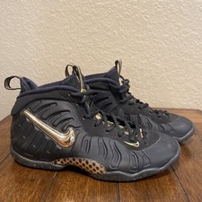 NIKE POSITE PRO GS 644792-010 BLACK GOLD BOYS GIRLS FOAMPOSITE SZ 7Y READ DESC