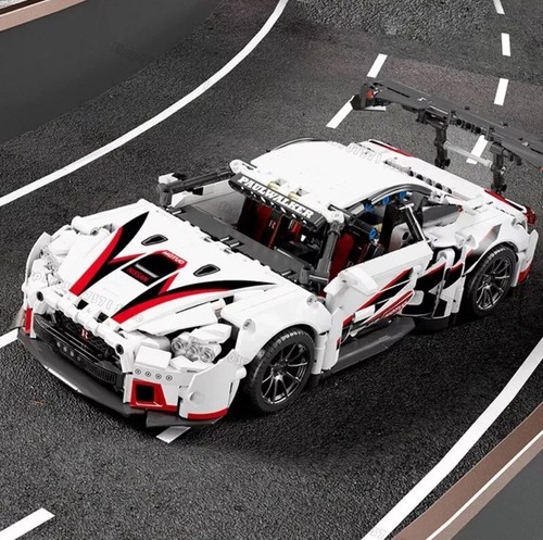 1:14 Building Blocks Compatible Concept White Sports Car Super Racing Building B - Picture 2 of 7
