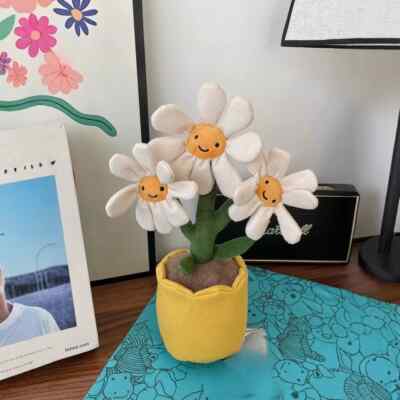 Fun Daisy Potted Plant Doll Birthday Gift Plush Toy Holiday Gift