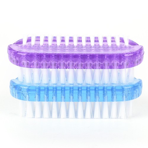 Plastic Nail Cleaning Scrubbing Brush Double Sided Hand Nail Brush CJC$i - Picture 3 of 9