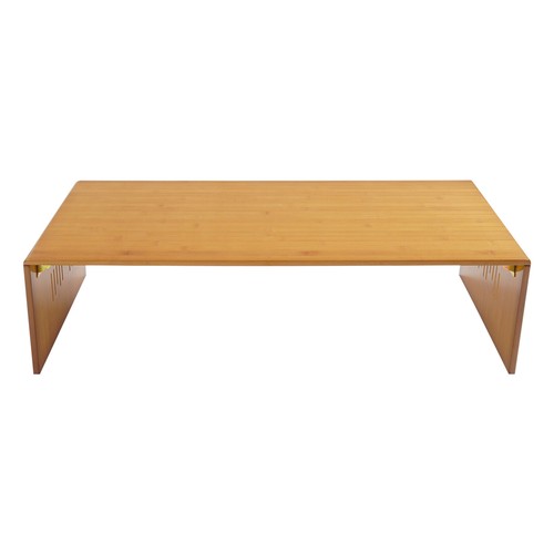 Rectangular Foldable Floor Table Bamboo Folding Coffee Table Without Assembly US - Picture 9 of 19