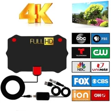 5600 Mile Range TV Antenna Digital 4K 1080P Antena Indoor HDTV 13ft Cable