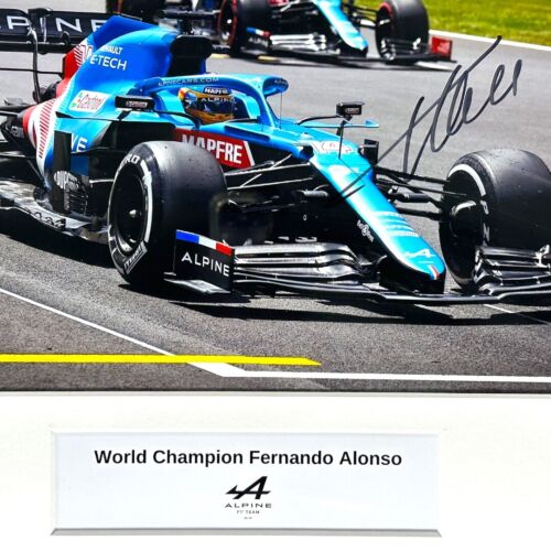 Fernando Alonso Signed Alpine Formula 1 Photograph - Picture 4 of 6