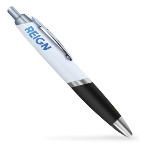 REIGN - Black Ballpoint Pen Futuristic Blue  #201958 - Afbeelding 1 van 6