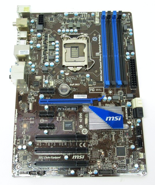 MSI Ms 7673 b3 Socket LGA 1155 Ddr3 Intel Motherboard P67 For Sale 