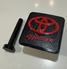 Tow Hitch Cover Red/Black for Toyota 4Runner - 3D Printed USA