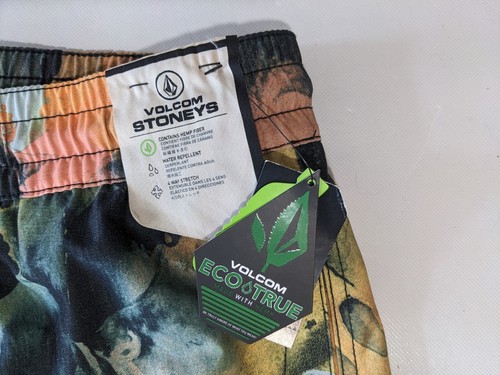 NEW SIZE XL Mens Volcom Boardshorts Polyester 17" Length Chlorine Stoney Trunk - Picture 5 of 8