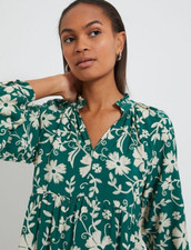 BNWT SIZE 10 GEORGE GREEN/CREAM SMOCK BOHO TIERED MINI DRESS s small brand new