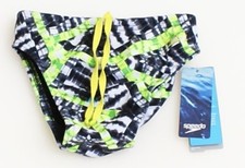 Speedo Clash Time Brief Speedo Endurance Lite Swimsuit Youth Boy's 24 NWT