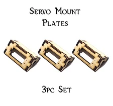 Single Servo Mounting Plate Tray, Laser Cut for Standard Servos Lot of 3 pcs