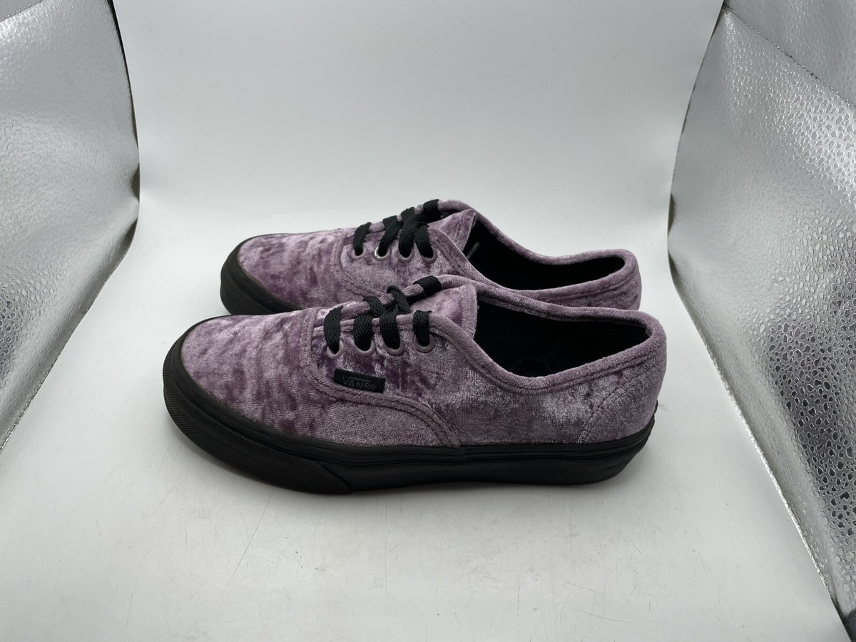 Vans Velvet Sea Fog Purple Shoes Skate Board Shoes Girls Kids Sz