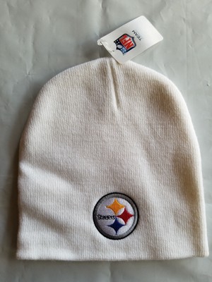 Pittsburgh Steelers White Beanie 