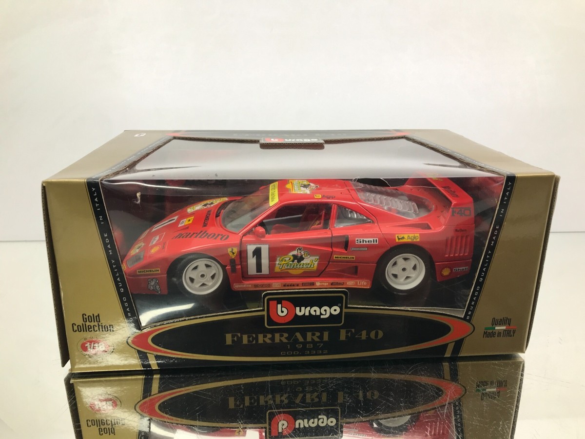 BBURAGO N0.1/50 3332 FERRARI F40 - MARLBORO #1 -1:18 - HIGH