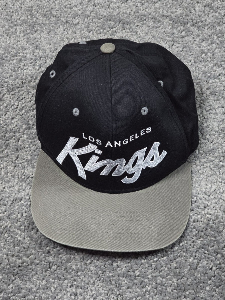Los Angeles Kings Script Cap Hat Snapback Black Grey NWA EAZY E