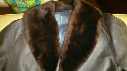 Vêtements vintage en cuir Taille 52 pour homme