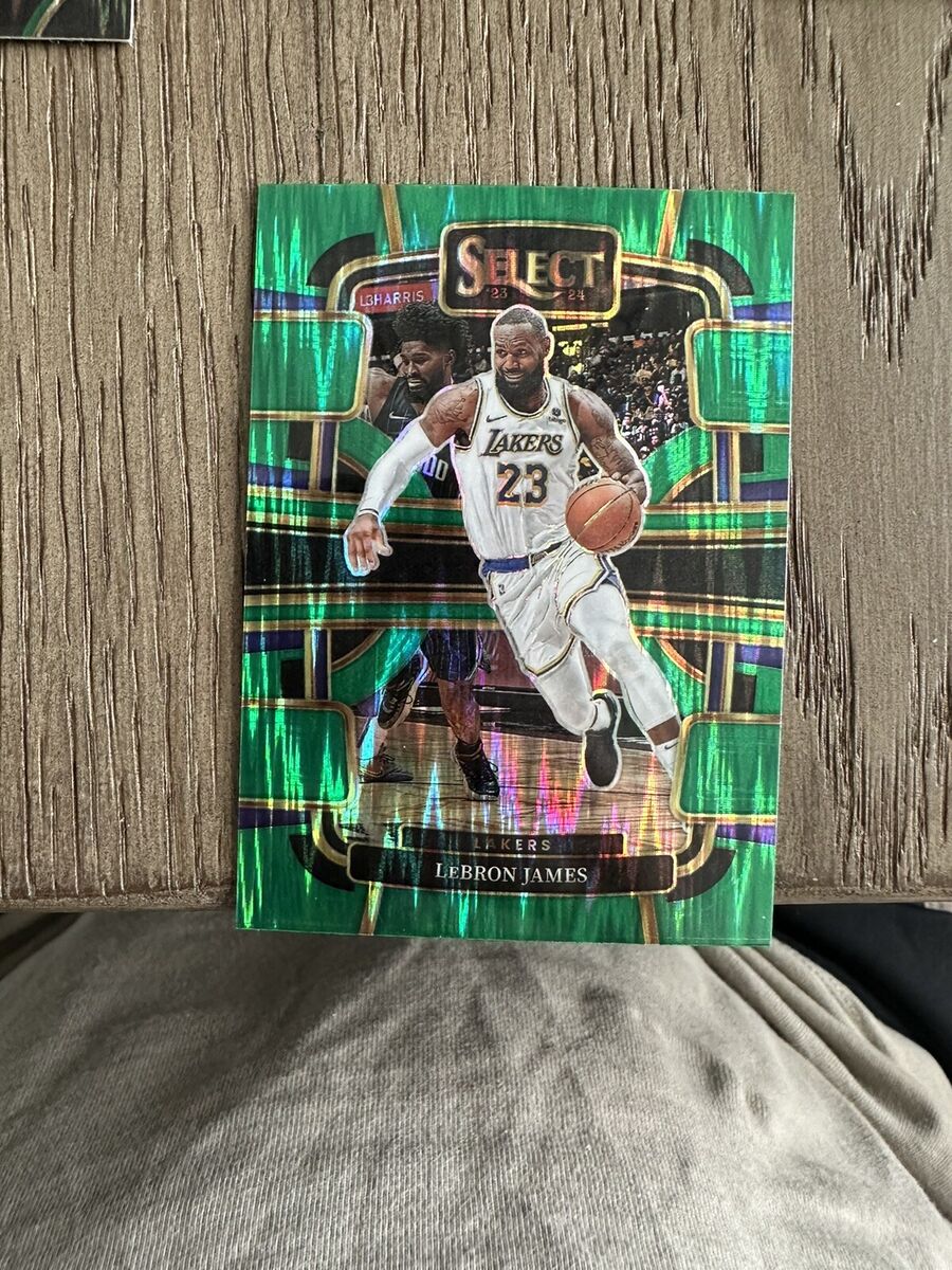 2023-24 Panini Select Lebron James Concourse Green Shock 2023-24 Panini Select Lebron James Concourse Green Shock