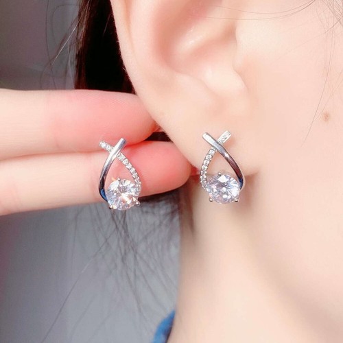 Damen 925 Sterling Silber Creolen Hypoallergen Ohrringe Schmuck 2 Paar - Bild 10 von 36